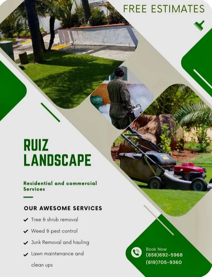 Affordable yard maintenance in San Diego, CA - Ruiz Landscaping