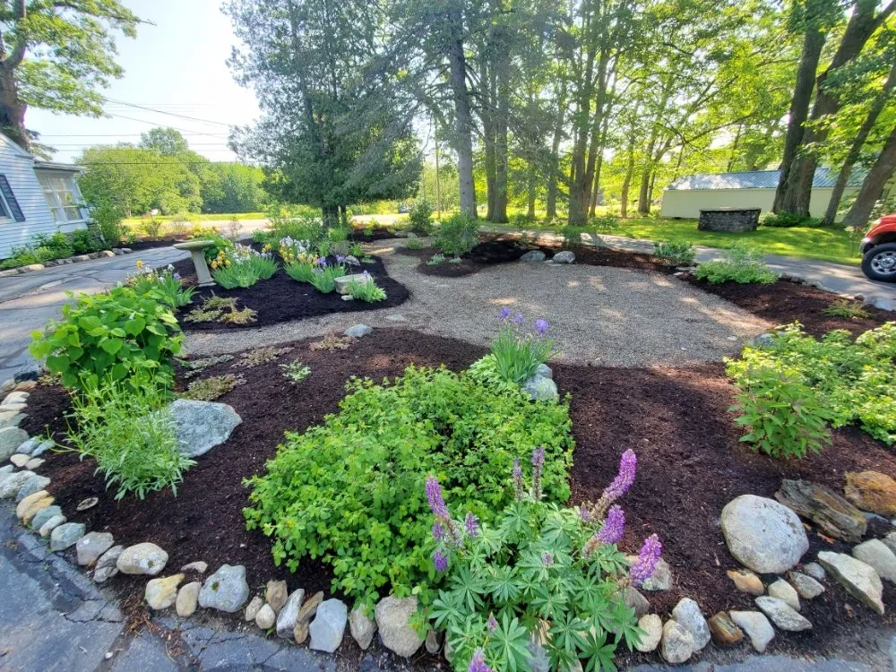 Expert garden landscaping for residential properties in Blue Hill, ME by Runnells Prperty Maintenance