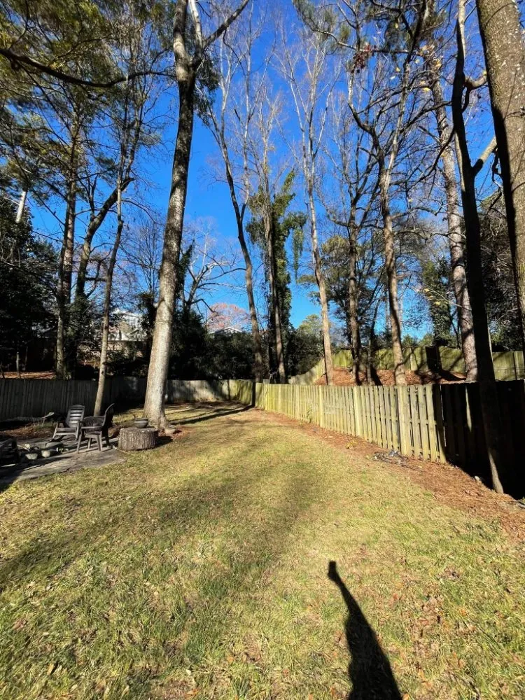 Custom yard cleanup service for outdoor upgrades in Austell, GA by Running Blades Lawn Care