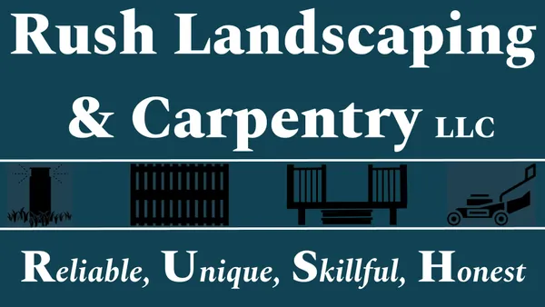 Rush Landscaping & Carpentry Logo