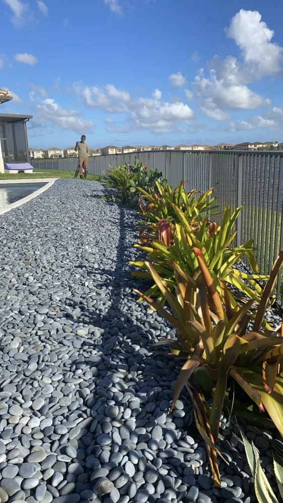 Trusted landscape installation in Pompano Beach, FL by Rushing Winds Landscaping