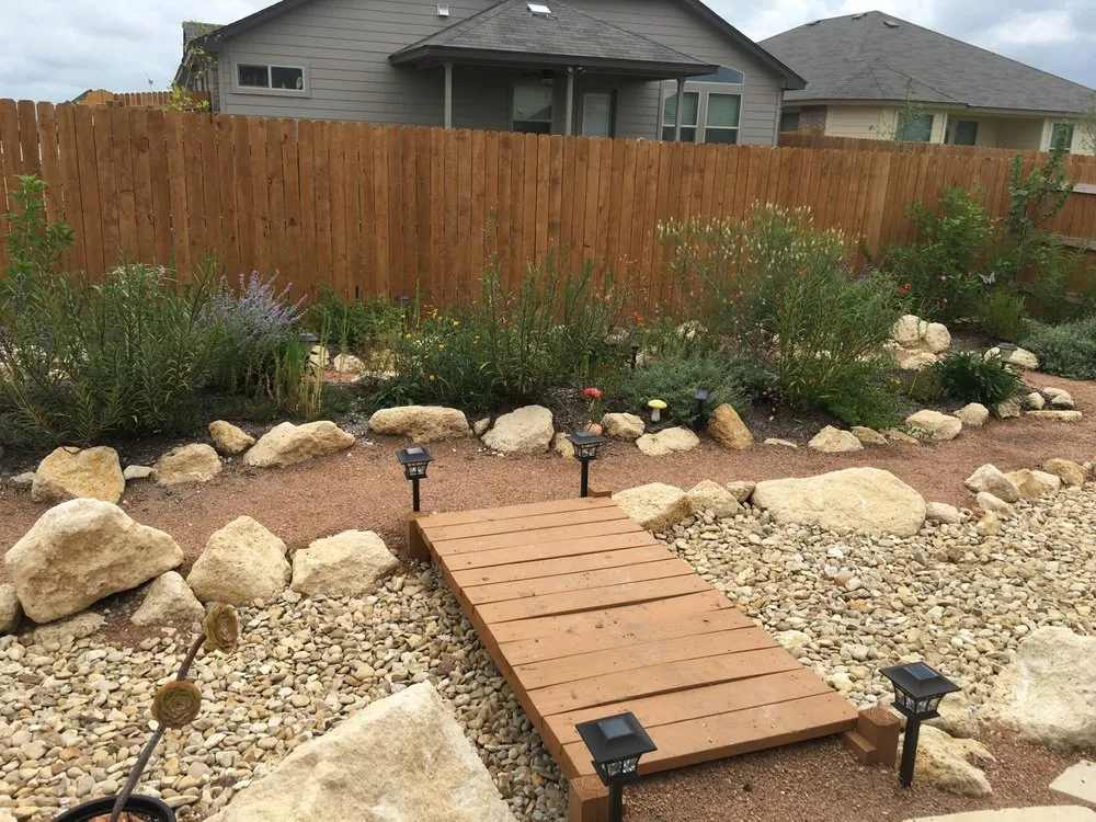 Custom lawn mowing service with custom design across Killeen, TX - Russell's Gardens