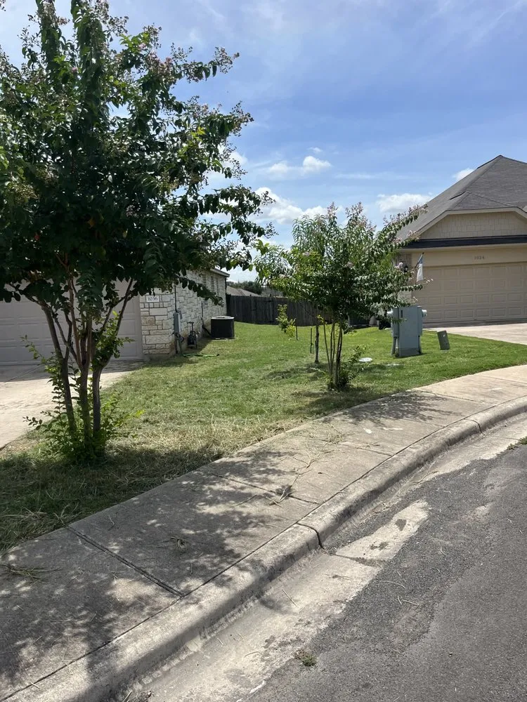 Custom lawn care service with custom design in San Marcos, TX by Rustic Roots