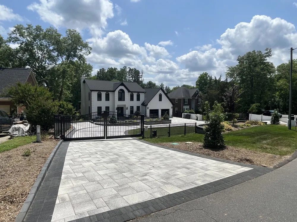 Affordable lawn mowing service in Fort Mill, SC by Rustic Stonework