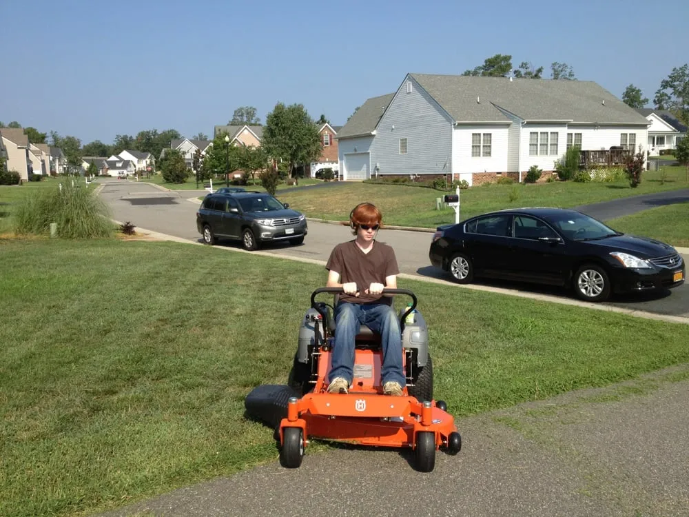 Affordable lawn mowing service in Midlothian, VA by RVA Landscapes