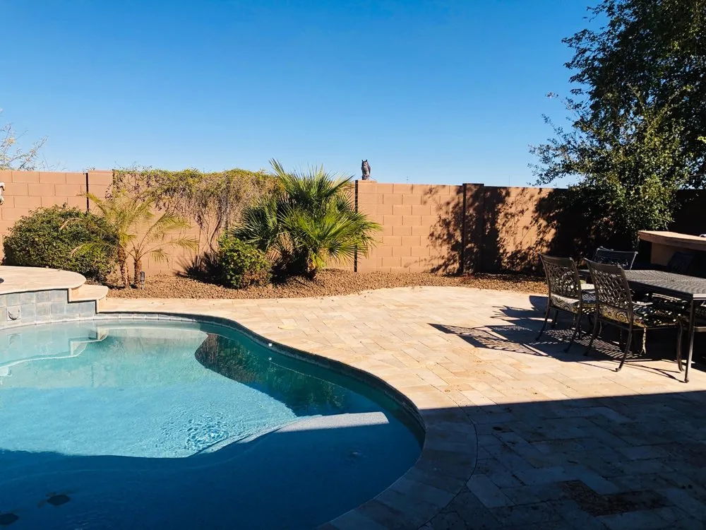 Professional garden landscaping for residential properties in Phoenix, AZ by RX Landscape