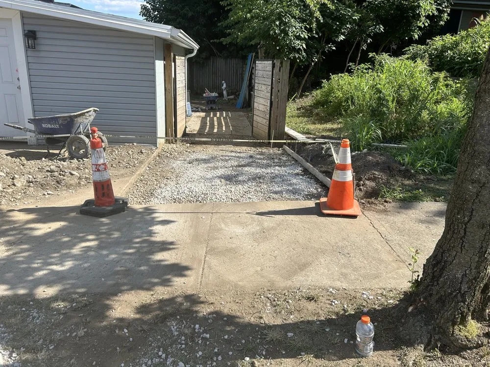 Custom landscape design for residential properties in Cincinnati, OH by Ryan's Sidewalk and Patio Repair