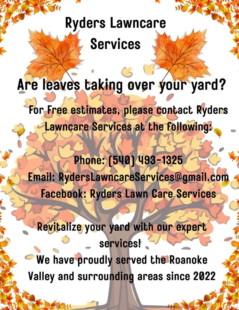 Expert lawn care service in Roanoke, VA - Ryders Lawncare Services