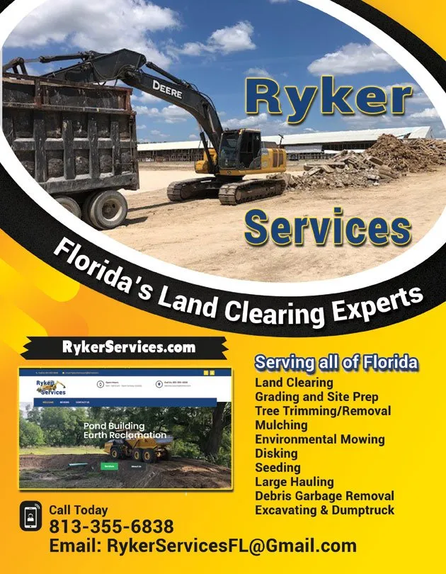Local landscape design with custom design across Dade City, FL - Ryker Services Land Clearing