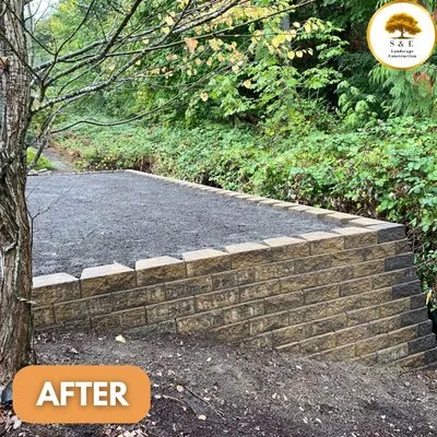 S & E Landscape Construction Logo