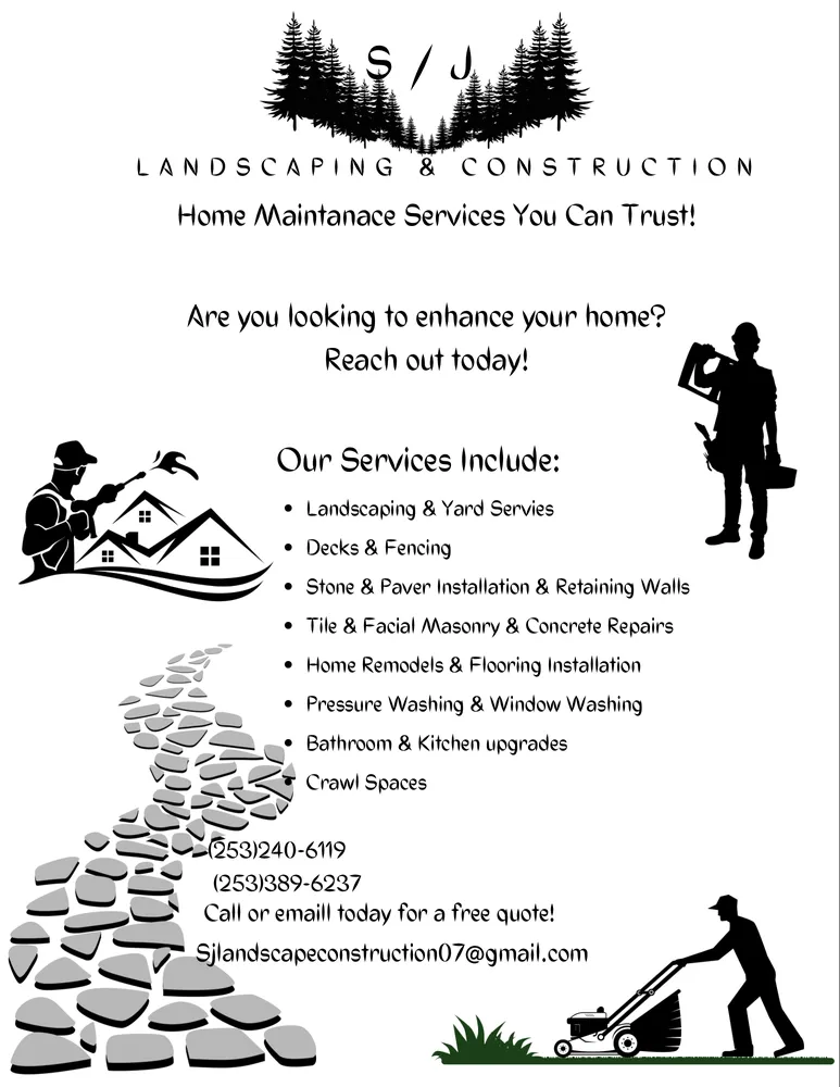 Professional residential landscaping in Spanaway, WA - S & J Landscaping & Construction