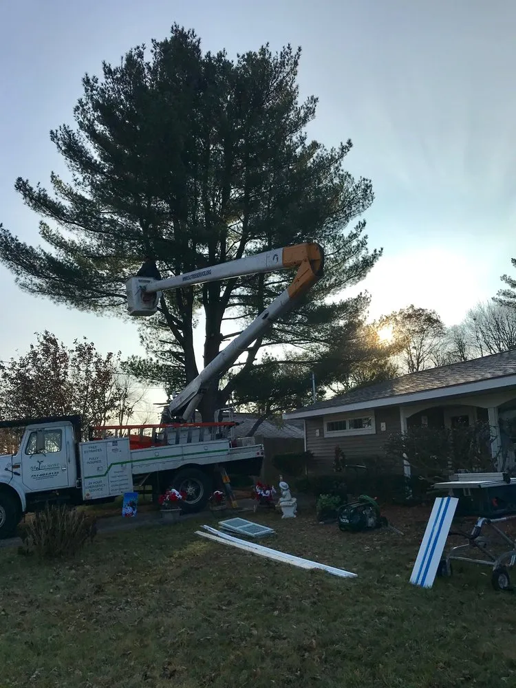 Expert lawn mowing service for residential properties in Rockland, MA by S & J Tree Service, Landscaping, Snow Removal