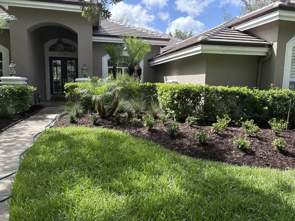 Professional residential landscaping with custom design in Deltona, FL by S & L Landscape Diversified Services