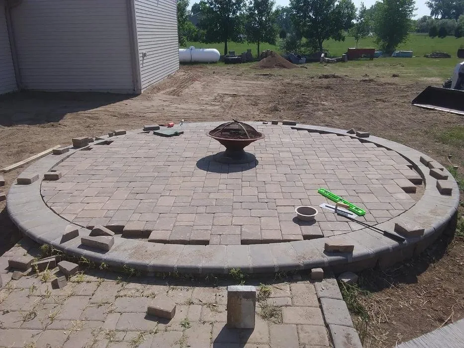 Custom landscape installation in Bismarck, ND by S & P Construction Services