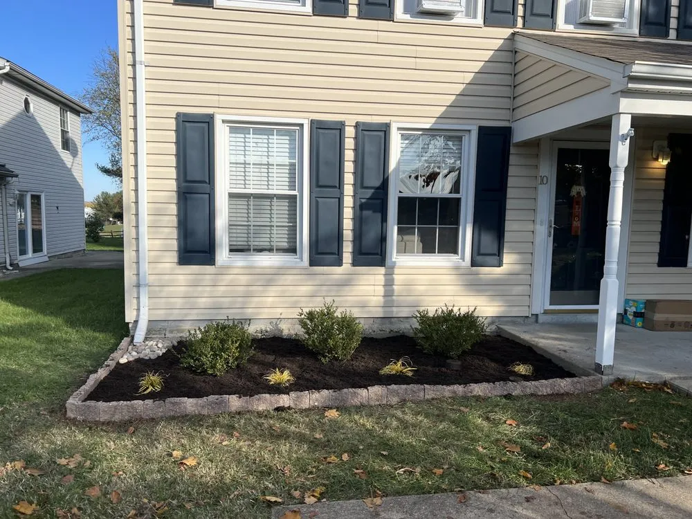 Custom outdoor landscaping with custom design in Abingdon, MD by S K Services