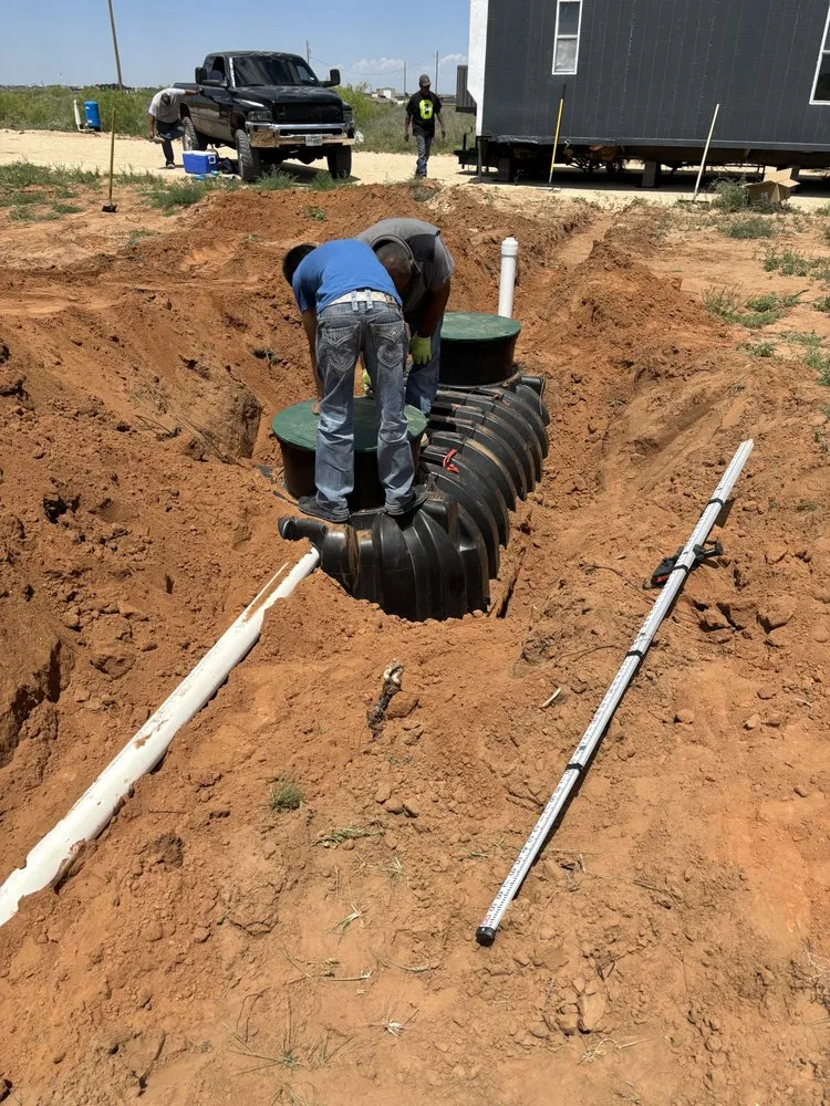 Custom landscaping services for residential properties across Odessa, TX - S L A M Septic Services