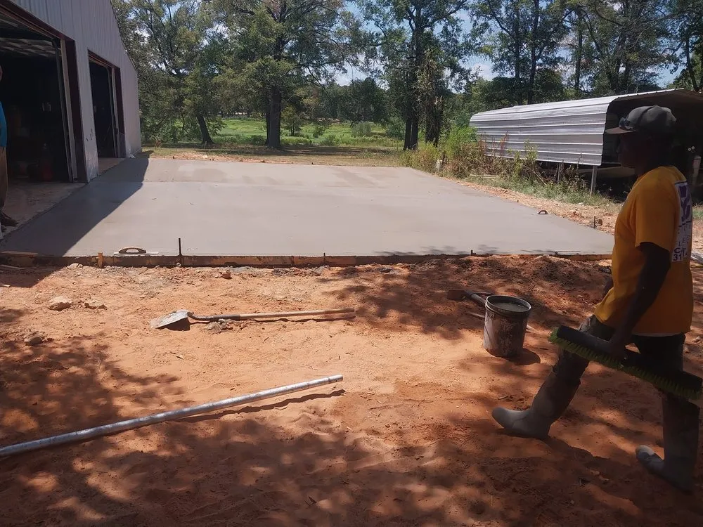 Professional landscape design in Monroe, LA - S n S Concrete and Flowerbed