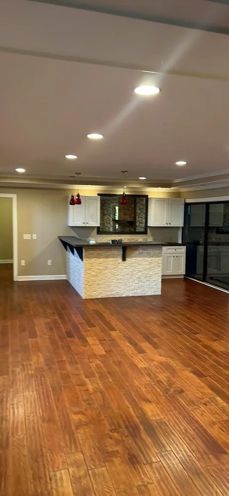 Professional yard cleanup service with custom design in Alpharetta, GA by S O S Job Needs