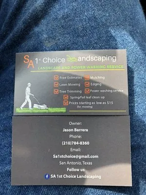 SA 1st Choice Landscaping Logo