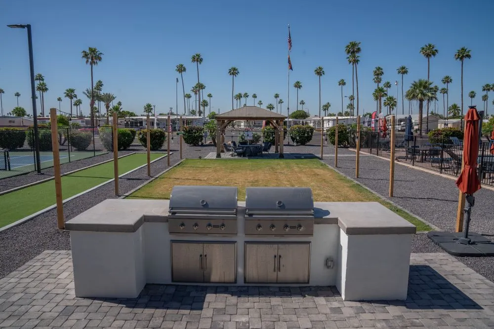 Custom outdoor landscaping near you in San Tan Valley, AZ by Saavedra Contracting