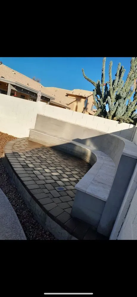 Custom lawn mowing service for homes in San Tan Valley, AZ by Saavedra Contracting