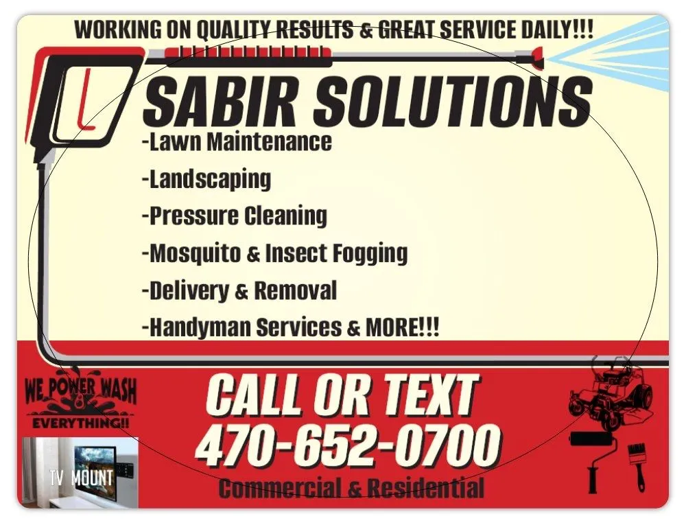 Professional outdoor landscaping experts serving Morrow, GA - Sabir Solutions Llc
