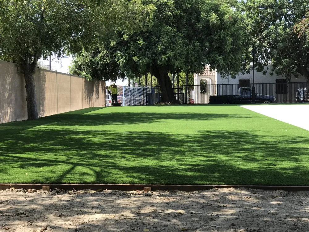 Local landscape installation in Compton, CA by SafePlay, Inc.