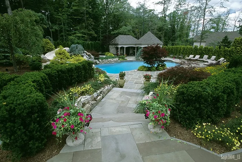 Expert residential landscaping for residential properties in Planfield, NJ by Sage Landscape Contractors