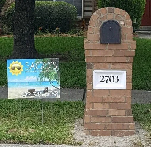 Trusted lawn mowing service for homes in Spring, TX by Sago's Landscaping