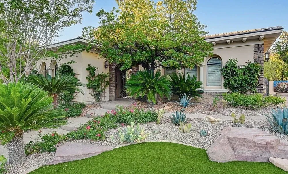 Professional residential landscaping in Las Vegas, NV by Saguaro Landscapes
