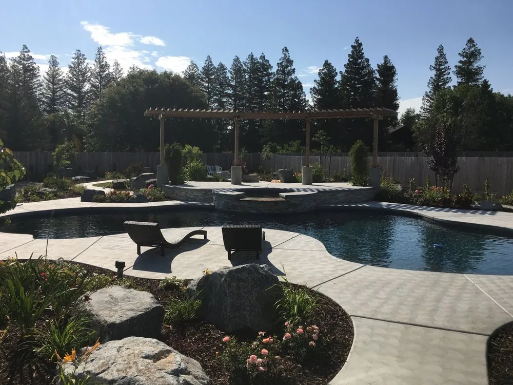 Trusted garden landscaping in Clovis, CA by Salas Concrete