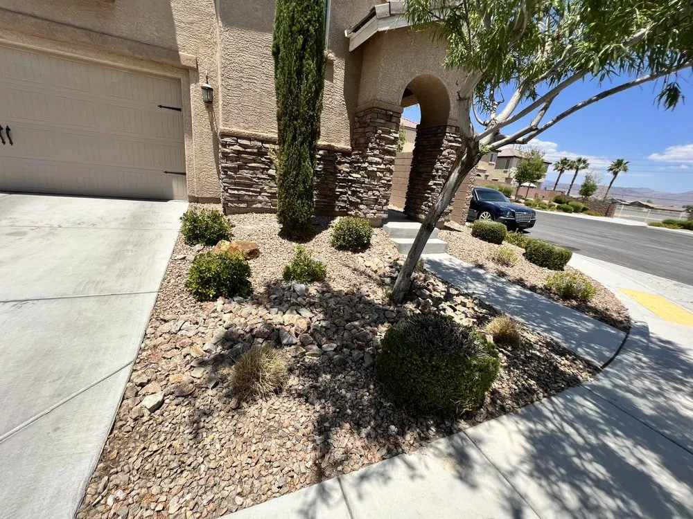 Local landscape installation for homes in North Las Vegas, NV by Salazar Lawn Maintenance