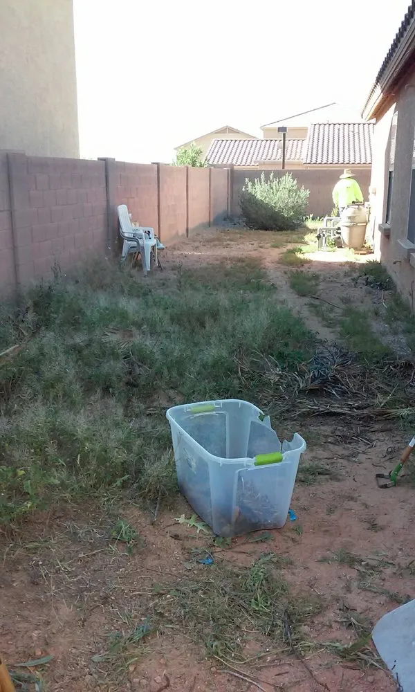 Local yard cleanup service for homes in Casa Grande, AZ by Salcedo's Landscaping