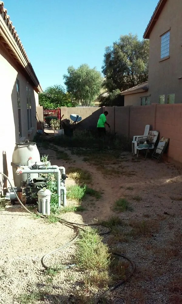 Custom landscape installation for residential properties in Casa Grande, AZ by Salcedo's Landscaping