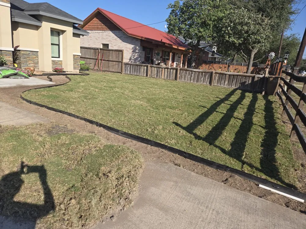 Professional outdoor landscaping with custom design across Edinburg, TX - Saldana Pro