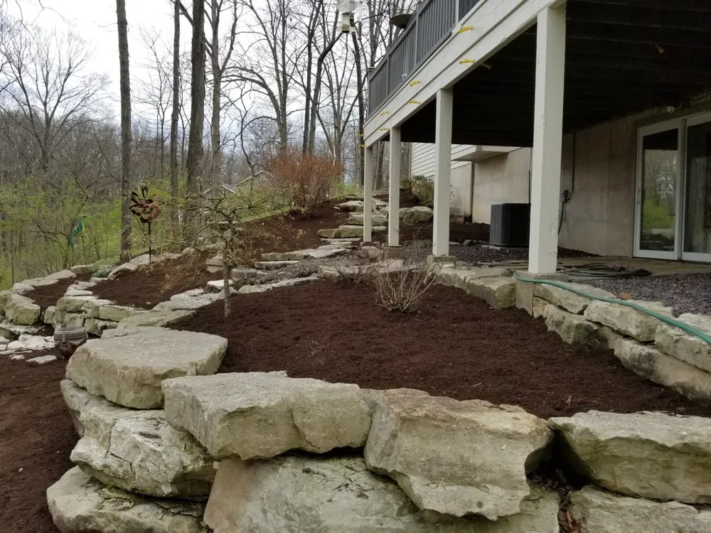 Local garden landscaping for beautiful yards in Fairview Heights, IL by Saldana's Company