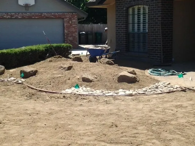 Affordable landscape installation with custom design in Galt, CA by Salgado's Landscaping