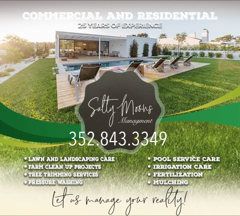 Top-rated yard cleanup service with custom design in Clermont, FL by Salty Moons Management