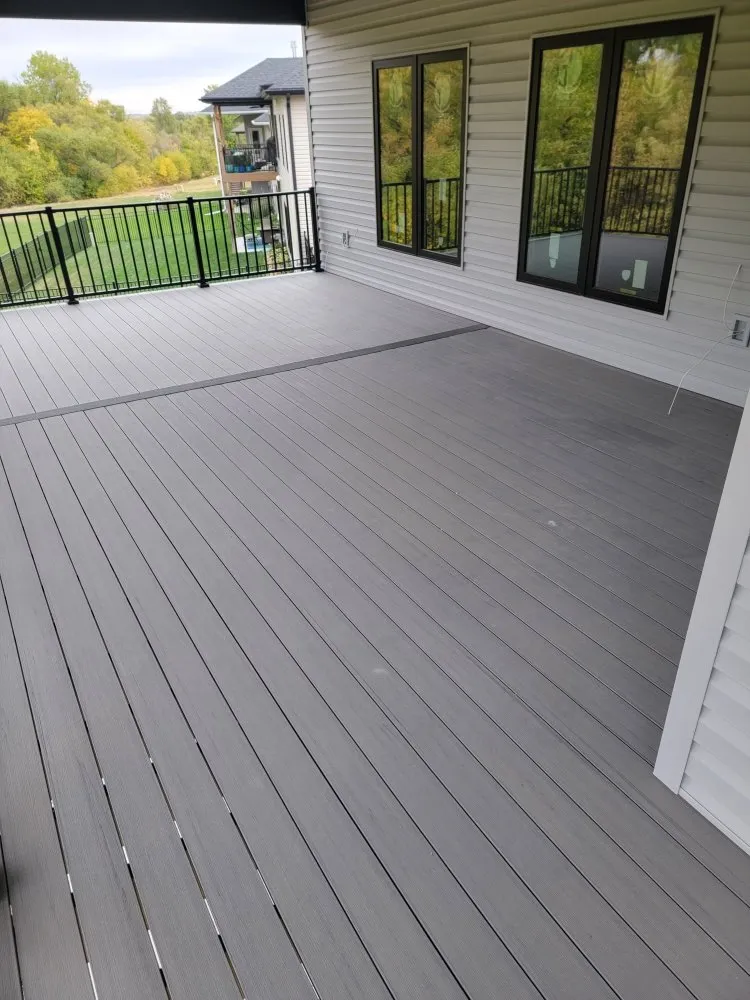 Custom lawn care service for outdoor upgrades in Crete, NE by Salud Construction