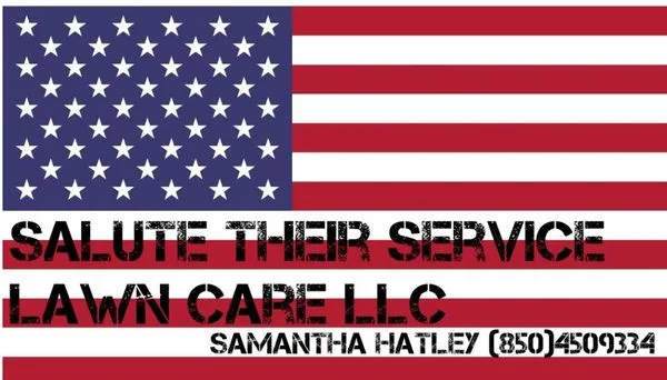 Salute Their Service Lawn Care Logo