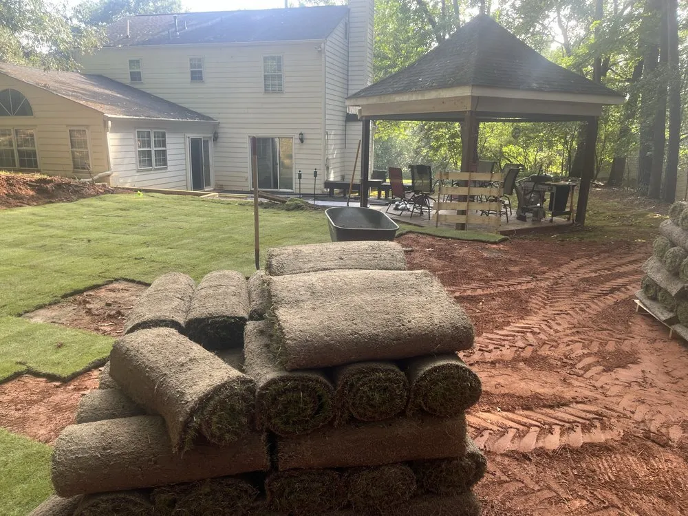 Professional yard maintenance for homes in Milton, GA by Salva Landscaping