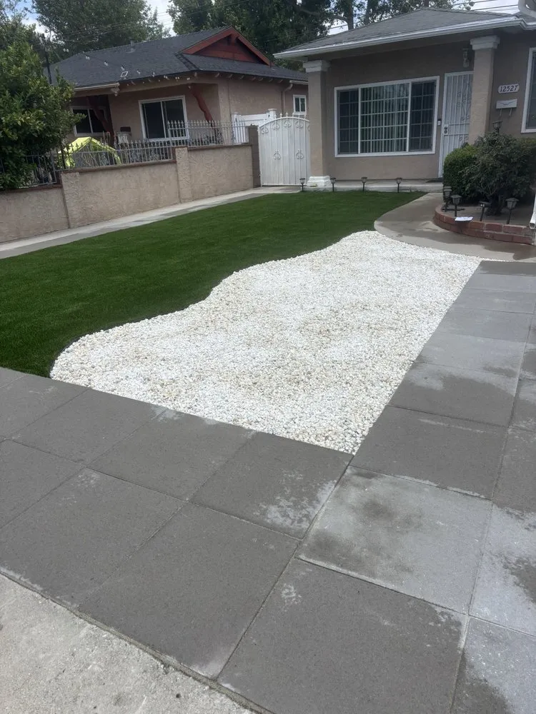 Local landscape installation for year-round maintenance in Whittier, CA by Salvador's Lawn service and concrete