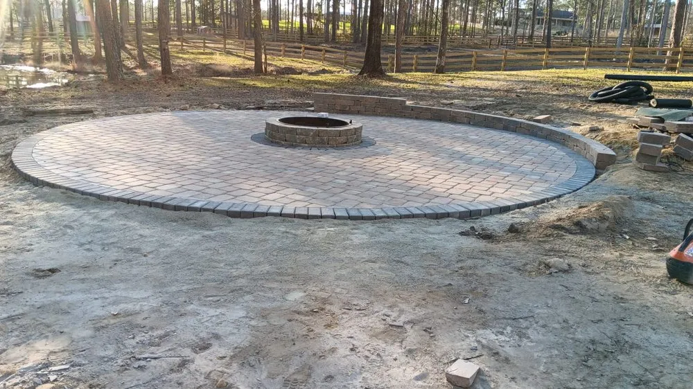 Custom landscape design for outdoor upgrades in Cary, NC by Sam General Landscaping