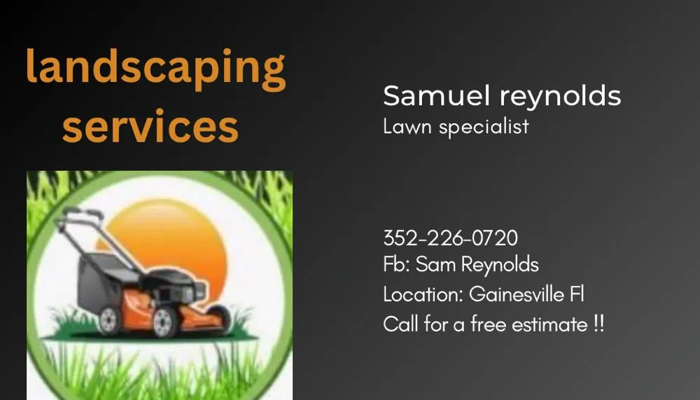 Custom outdoor landscaping experts serving Newberry, FL - Sam Reynolds