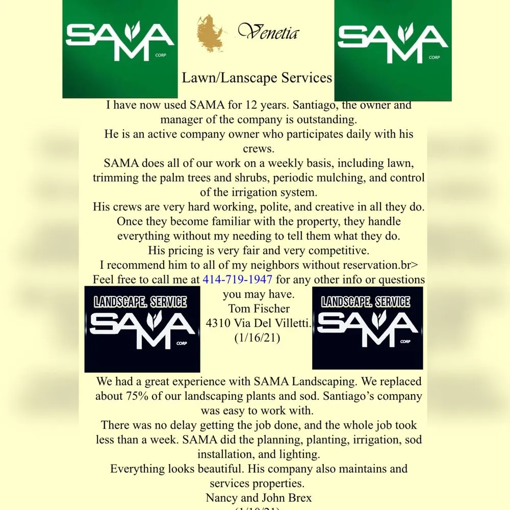 Custom garden landscaping experts serving Port Charlotte, FL - SAMA Landscaping & Lawn Service