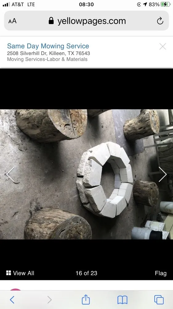 Professional garden landscaping in Harker Heights, TX by Same Day Mowing Service