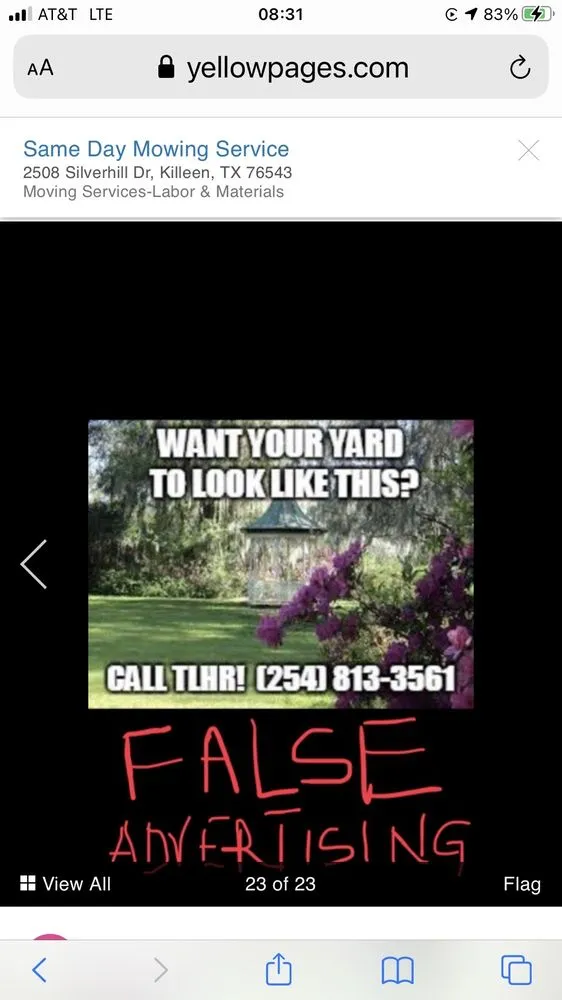 Professional yard maintenance near you across Harker Heights, TX - Same Day Mowing Service