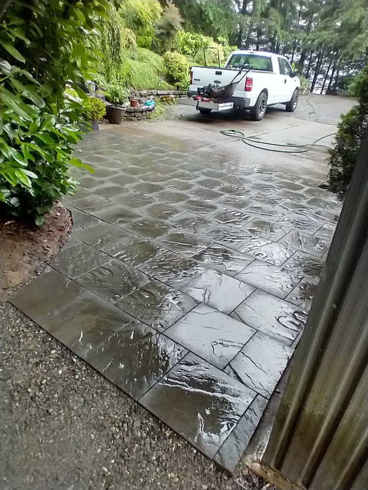 Professional outdoor landscaping with custom design in Portland, OR by Sam's Landscaping