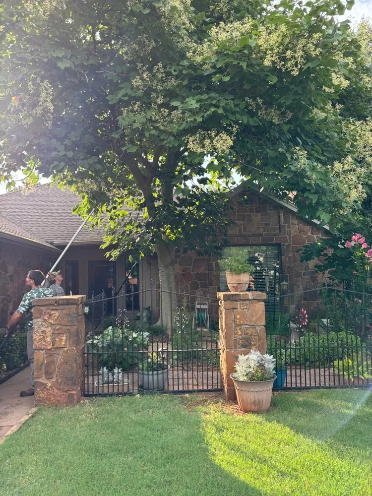 Expert residential landscaping in Edmond, OK by Sam's Tree Service & Stump Grinding