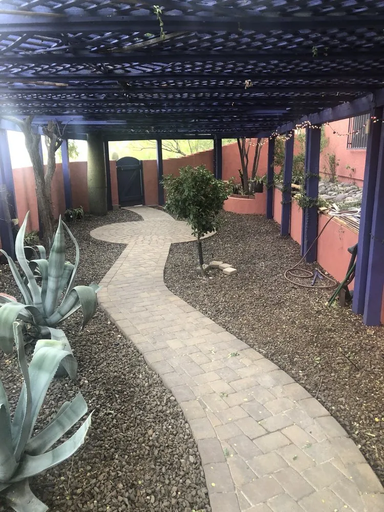 Professional landscape installation in Tucson, AZ by Samson’s Grounds Maintenance